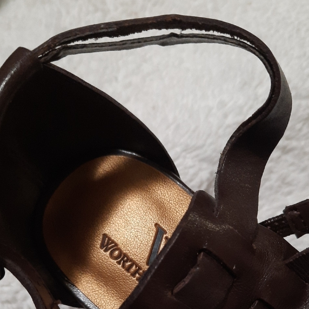 Worthington Dark Brown Woven Sandals - Picture 9 of 9